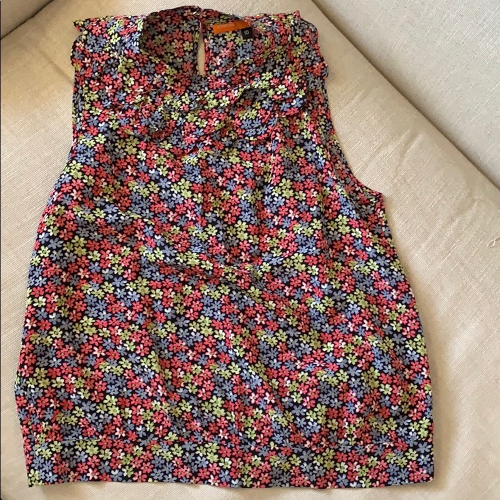 Cynthia Steffe Floral Silk Blouse